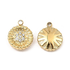 Ion Plating(IP) 316 Stainless Steel with Rhinestone Pendants&nbsp;STAS-K258-05G