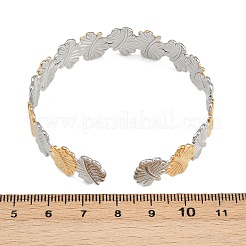 304 Stainless Steel Cuff Bangles for Women&nbsp;BJEW-G757-05GP