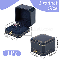 Rectangle Cardboard Jewelry Couple Ring Storage Boxes&nbsp;CON-CL0001-15