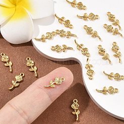 SHEGRACE Brass Rose Charms&nbsp;XGR0164G-105G