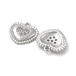 Brass Micro Pave Cubic Zirconia Pendants&nbsp;KK-H460-41P