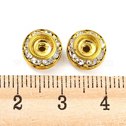 Brass Rhinestone Beads&nbsp;RB-F035-04G