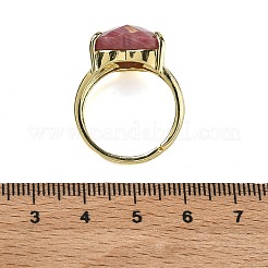 Brass Cuff Open Rings&nbsp;RJEW-D347-01G