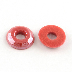 Pearlized Plated Opaque Glass Cabochons&nbsp;PORC-R039-12mm-M