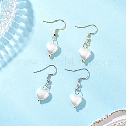 2 Pairs 304 Stainless Steel Plastic Pearl Dangle Earrings&nbsp;EJEW-JE06658