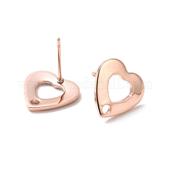 201 Stainless Steel Stud Earring Findings&nbsp;STAS-K241-17RG