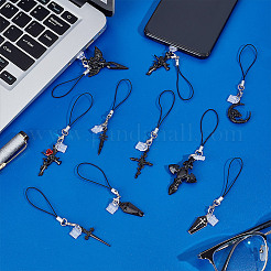 10Pcs Alloy Enamel Mobile Straps&nbsp;HJEW-OC00034