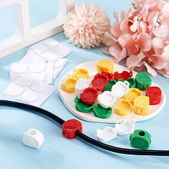 16Pcs 4 Colors PP Plastic Cable Organizers Clips Holder&nbsp;AJEW-TA0003-67