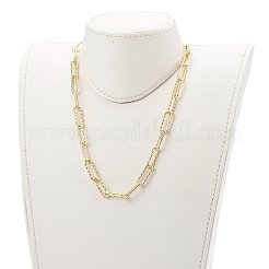 Brass Paperclip Chain Necklace & Bracelet & Anklet & Dangle Earring Jewelry Sets&nbsp;SJEW-JS01184
