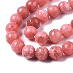 Natural Chalcedony Beads Strands&nbsp;G-S333-10mm-007