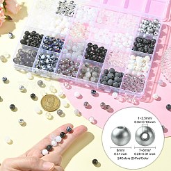 DIY Black and White Series Necklace & Bracelet Making Kits&nbsp;DIY-CJ0001-75