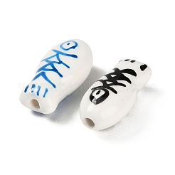 Handmade Printed Porcelain Beads&nbsp;PORC-H015-01