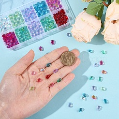 300Pcs 10 Colors Transparent Glass Beads&nbsp;GGLA-YW0001-21