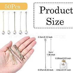 60Pcs 6 Styles Brass Eye Pin&nbsp;FIND-YW0009-96