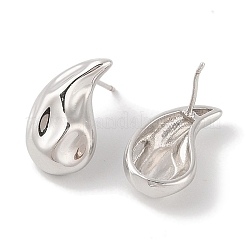 Teardrop Brass Stud Earrings for Women&nbsp;EJEW-Q772-03B-P