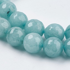 Natural White Jade Bead Strands&nbsp;X-G-R166-8mm-20