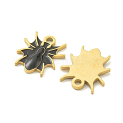 Halloween Theme Ion Plating(IP) 304 Stainless Steel Enamel Pendants&nbsp;STAS-M011-02C