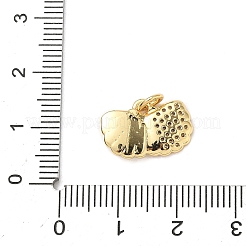 Brass Micro Pave Cubic Zirconia Pendants&nbsp;KK-D426-25A-G