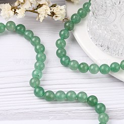 Natural Green Aventurine Beads Strands&nbsp;X-G-G099-8mm-17