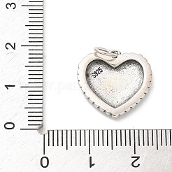 925 Sterling Silver Pendants&nbsp;STER-R008-04AS-02