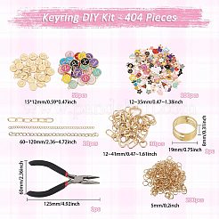 1 Bag DIY Keychain Kit&nbsp;DIY-GL0007-19A