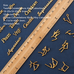 Twelve Constellations Alloy Cabochons&nbsp;DIY-CJ0001-29