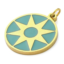 Ion Plating(IP) 304 Stainless Steel Enamel Pendants&nbsp;STAS-Z104-03G