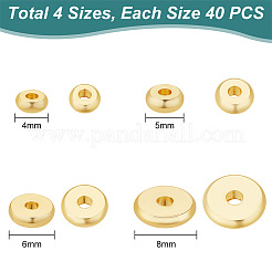 160Pcs 4 Styles Brass Spacer Beads&nbsp;KK-PH0005-95G