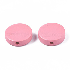 Painted Natural Poplar Wood Beads&nbsp;WOOD-S045-063B-06