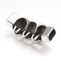 316 Surgical Stainless Steel Slide Charms&nbsp;STAS-F133-71AS