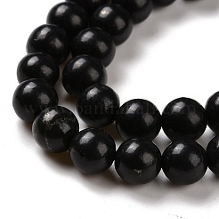 Natural Shungite Beads Strands&nbsp;G-D481-15A