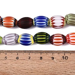 Handmade Millefiori Glass Barrel Beads&nbsp;LA-N002-05