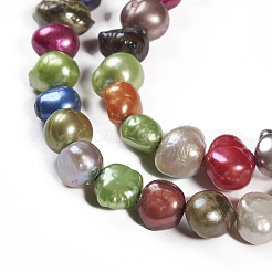 Dyed Natural Cultured Freshwater Pearl Beads Strands&nbsp;X-PEAR-R012-20
