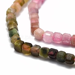 Natural Multicolor Tourmaline Beads Strands&nbsp;G-E576-73