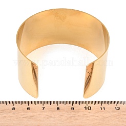 Women's 304 Stainless Steel Cuff Bangles&nbsp;BJEW-C152-01G