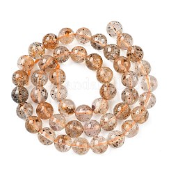 Natural Herkimer Diamond Beads Strands&nbsp;G-Z115-C03-8mm