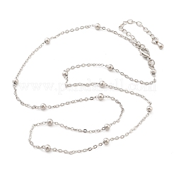 Brass Satellite Chains Necklaces for Women&nbsp;NJEW-D302-28P