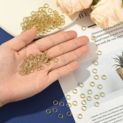 SHEGRACE Brass Open Jump Rings&nbsp;XGR0081G-15G
