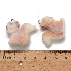 Flocky Opaque Resin Pendants&nbsp;RESI-I335-01P-11