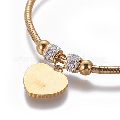304 Stainless Steel Charms Bangles&nbsp;BJEW-P258-05