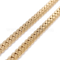 PVD Vacuum Plating 304 Stainless Steel Curb Chain Necklaces&nbsp;NJEW-I248-08G