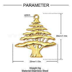 304 Stainless Steel Pendants&nbsp;STAS-OY014-69G