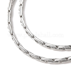 Tarnish Resistant 304 Stainless Steel Boston Chain Necklaces&nbsp;STAS-O053-15P