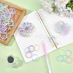 250Pcs 10 Colors Heart Plastic Loose Leaf Book Binder Hinged Rings&nbsp;FIND-CP0003-20C