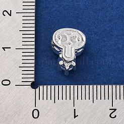 Rack Plating Brass Micro Pave Cubic Zirconia Beads&nbsp;KK-Z082-05S