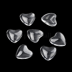 Transparent Glass Heart Cabochons&nbsp;GGLA-R021-16mm