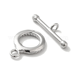 Brass Toggle Clasp Rhinestone Settings&nbsp;KK-H455-55P