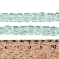 Handmade Foil Glass Beads Strands&nbsp;FOIL-Q002-04F
