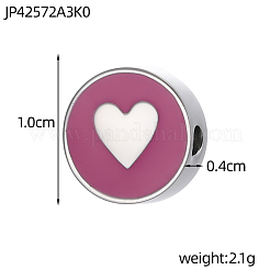 304 Stainless Steel Enamel Pendants&nbsp;STAS-OY011-02G