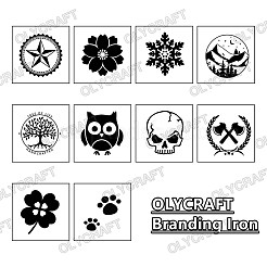 Stamping Embossing Soldering Brass with Stamp&nbsp;AJEW-WH0113-15A